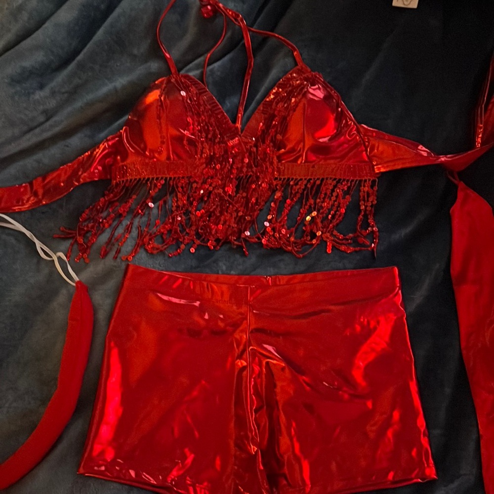 Sexy Devil Costume With Accessories - image 1